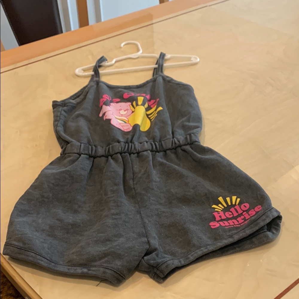 Gray Kids Romper